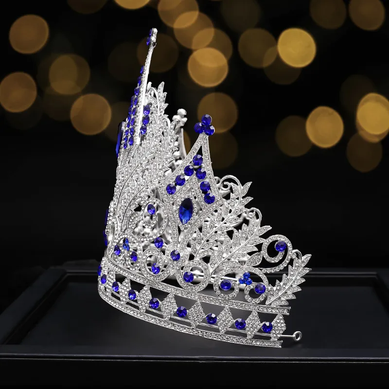 (พร้อมส่งจากไทย) มงกุฏ 103 สีน้ำเงิน มงกุฎนางงาม มงกุฎเพชร มงกุฎประกวด สินค้าพร้อมส่ง ไม่ต้องรอนาน งานพรีเมี่ยม