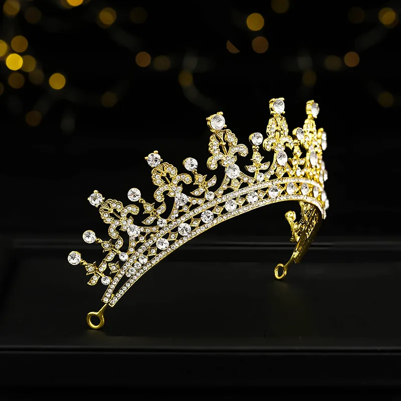 (พร้อมส่ง) เทียร่า 016 ทอง มงกุฎนางงาม มงกุฎเจ้าหญิง งานสวย ปราณีต QCเพชรทุกเม็ด สินค้าพร้อมส่งจากไทย