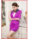 ชุดแอร์โฮสเตรสสีม่วง / ชุดอาชีพในฝัน