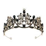 (พร้อมส่ง) มงกุฎสีดำ 253 มงกุฎนางงาม มงกุฎเจ้าหญิง งานสวย ปราณีต QCเพชรทุกเม็ด สินค้าพร้อมส่งจากไทย