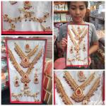 (พร้อมส่ง) เครื่องประดับอินเดีย 012 สีแดง