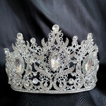 (พร้อมส่ง) เทียร่า 304 สีเงิน มงกุฎนางงาม งานสวย ปราณีต QCเพชรทุกเม็ด สินค้าพร้อมส่งจากไทย