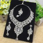 (พร้อมส่ง) เครื่องประดับอินเดีย 004 สีเงิน