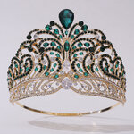 (พร้อมส่งจากไทย) มงกุฏ 112 มงกุฎมิสยูนิเวิร์ส 2022 สีเขียวทอง