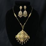 (พร้อมส่ง) เครื่องประดับไทยสร้อยคอ+ต่างหู 056 (หนีบ)