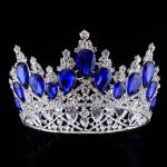 (พร้อมส่ง) มงกุฏ 049 น้ำเงิน-เงิน