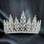 (พร้อมส่ง) เทียร่า 320 สีเงิน มงกุฎนางงาม มงกุฎเจ้าหญิง งานสวย ปราณีต QCเพชรทุกเม็ด สินค้าพร้อมส่งจากไทย