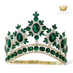 (พร้อมส่งจากไทย) มงกุฏ 100 สีเขียว มงกุฎนางงาม มงกุฎเพชร มงกุฎประกวด สินค้าพร้อมส่ง ไม่ต้องรอนาน งานพรีเมี่ยม