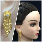 (พร้อมส่ง) ต่างหู 015 ออเจ้า พรหมลิขิต แม่การะเกด แบบเข็ม หุ้มทอง 100%