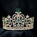 (พร้อมส่ง) เทียร่า 242 เขียว มงกุฎนางงาม มงกุฎเจ้าหญิง งานสวย ปราณีต QCเพชรทุกเม็ด สินค้าพร้อมส่งจากไทย