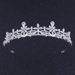 (พร้อมส่ง) เทียร่า 204 สีเงิน มงกุฎนางงาม มงกุฎเจ้าหญิง งานสวย ปราณีต QCเพชรทุกเม็ด สินค้าพร้อมส่งจากไทย