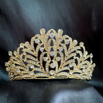 (พร้อมส่ง) เทียร่า 318 สีทอง มงกุฎนางงาม มงกุฎเจ้าหญิง งานสวย ปราณีต QCเพชรทุกเม็ด สินค้าพร้อมส่งจากไทย
