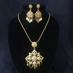 (พร้อมส่ง) เครื่องประดับไทยสร้อยคอ+ต่างหู 052 (เข็ม)