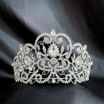 (พร้อมส่ง) เทียร่า 317 มงกุฎนางงามแบบครึ่งหัว งานสวย QC เพชรทุกเม็ด