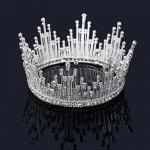 (พร้อมส่ง) มงกุฎ 037 สีเงิน รุ่นเพชร มงกุฎนางงาม มงกุฎประกวด งานสวย งานคุณภาพ