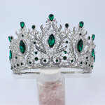 (พร้อมส่งจากไทย) มงกุฏ 096 สีเขียว มงกุฎนางงาม มงกุฎเพชร มงกุฎประกวด สินค้าพร้อมส่ง ไม่ต้องรอนาน งานพรีเมี่ยม