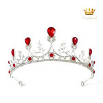 (พร้อมส่ง) เทียร่า 258 สีเงิน-แดง มงกุฎนางงาม งานสวย ปราณีต QCเพชรทุกเม็ด สินค้าพร้อมส่งจากไทย