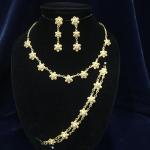 (พร้อมส่ง) เครื่องประดับไทยสร้อยคอ+ต่างหู 039 เครื่องประดับไทยงานละเอียด สีทอง สวยงาม