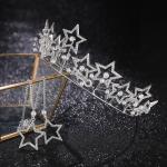 (พร้อมส่ง) เทียร่า 191 สีเงิน+ต่างหูแบบหนีบ