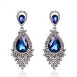 (พร้อมส่ง) ต่างหู 114 สีน้ำเงิน (เข็ม)