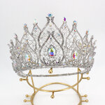 (พร้อมส่งจากไทย) มงกุฏ 115 สีรุ้ง มงกุฎนางงาม มงกุฎเพชร มงกุฎประกวด สวยงามอลังการ ฐานมงวงกลมปรับได้ สินค้าพร้อมส่ง ไม่ต้องรอนาน งานพรีเมี่ยม