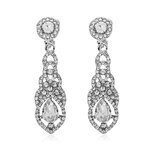 (พร้อมส่ง) ต่างหูแบบหนีบ 011 ต่างหูเพชร ต่างหูนางงาม ต่างหูเจ้าสาว ต่างหูใส่ออกงาน