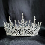 (พร้อมส่ง) เทียร่า 302 สีเงิน มงกุฎนางงาม งานสวย ปราณีต QCเพชรทุกเม็ด สินค้าพร้อมส่งจากไทย