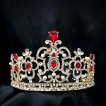 (พร้อมส่ง) เทียร่า 242 แดง มงกุฎนางงาม มงกุฎเจ้าหญิง งานสวย ปราณีต QCเพชรทุกเม็ด สินค้าพร้อมส่งจากไทย