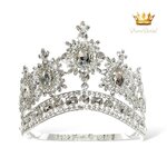 (พร้อมส่งจากไทย) มงกุฏ 100 สีเงิน มงกุฎนางงาม มงกุฎเพชร มงกุฎประกวด สินค้าพร้อมส่ง ไม่ต้องรอนาน งานพรีเมี่ยม