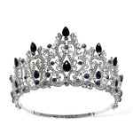 (พร้อมส่งจากไทย) มงกุฏ 114 สีม่วง มงกุฎนางงาม มงกุฎเพชร สวยงามอลังการ ฐานมงวงกลมปรับได้