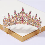 (พร้อมส่ง) เทียร่า 273 สีชมพู-ทอง มงกุฎนางงาม งานสวย ปราณีต QCเพชรทุกเม็ด ร้านคนไทย คุยง่าย ส่งเร็ว