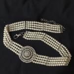 (พร้อมส่ง) เข็มขัดมุก020