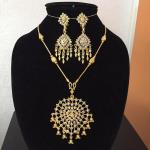 (พร้อมส่ง) เครื่องประดับไทยสร้อยคอ+ต่างหู 019