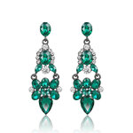 (พร้อมส่ง) ต่างหู 157 (เข็ม) สีเขียว