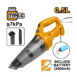 INGCO เครื่องดูดฝุ่นไร้สาย 12V CVLI2026 (เครื่องเปล่า)