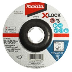 ใบเจียรเหล็ก5"x6 MAKITA X-LOCK