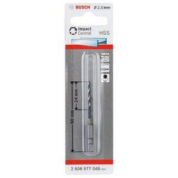 ดอกเจาะโลหะก้านหกเหลี่ยม 2มม. HSS-G HEX BOSCH #2608577045