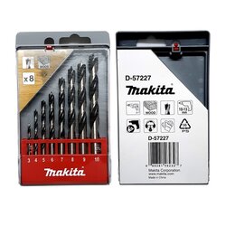 ชุดดอกเจาะไม้ 8ตัว/ชุด D-57227 3,4,5,6,7,8,9,10 mm MAKITA