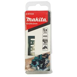 ใบกบ3" (82mm.) MAKITA (HSS ไฮสปีด) D-67234 รุ่นกล่องพลาสติก 10ใบ