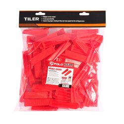 Tiler by POLO ลิ่มปรับระดับกระเบื้อง รุ่น 8119-1PW เหมาะสำหรับกระเบื้องหนา 3-12 มม. บรรจุ 100 ชิ้น/แพ็ค