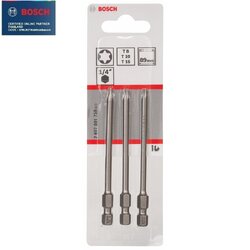 ดอกไขควงหัวท็อกT8/T10T15x89มม. BOSCH 2607001759 แพค3ดอก