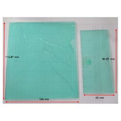 อะไหล่แผ่น PC ใส ขนาด 114 มม. x 100 มม. สำหรับหน้ากาก ZN400S ZINSANO