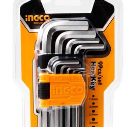 INGCO ชุดประแจหกเหลี่ยม ประแจแอล ยาวพิเศษ HHK11092