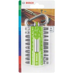 ชุดดอกไขควงพวงกุญแจ 21ตัวชุด BOSCH #2607002823