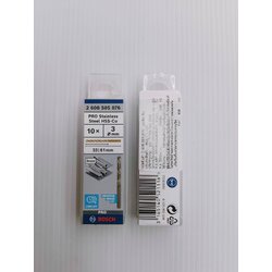 ดอกเจาะสแตนเลส HSS-CO 3.0 mm. BOSCH (10ดอก/แพค) 2608585876