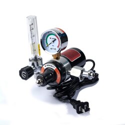 JASIC เกจ์วัดแรงดันซีโอทู CO2 อลูมิเนียม ใช้กับเครื่องเครื่อง MIG รุ่น MIG160D+, MIG200D รุ่น J072-10086570