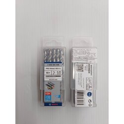 ดอกเจาะเหล็ก HSS-G 1/4 (6.4mm.) BOSCH (10ดอก/แพค) 2608585448