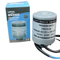 ออโต้สวิทซ์ปั้มน้ำ On 1.8 / Off 2.8 CAPITAL เกลียว3/8