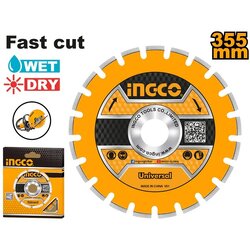 INGCO ใบเพชรตัดคอนกรีต14"x3mm. DMD033551 ใช้กับ PC3558
