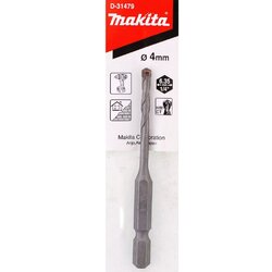 ดอกสว่านเจาะปูน ก้านหกเหลี่ยม 4mm. MAKITA D-31479